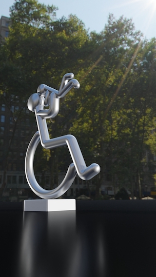 Notre sculpture Chais'Art Tendresse : porter un regard neuf sur le handicap et la parentalité