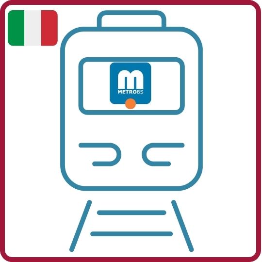 Vignette représentant le logo de la compagnie de métro de Brescia