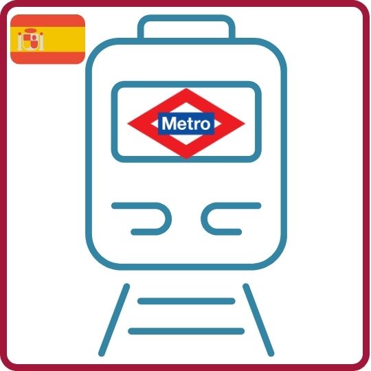 Vignette représentant le logo du Metro Madrid