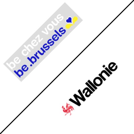 logo région wallonne et région Bruxelles-capitale