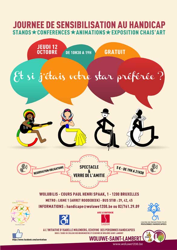 Journée de sensibilisation au handicap, le 12 octobre à Woluwe-Saint-Lambert