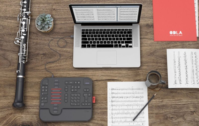 ODLA , le clavier qui permet aux personnes aveugles de composer de la musique.