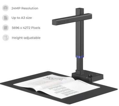 Czur – Scanner De Livres Portable Aura X Pro-a, Pour Documents A3
